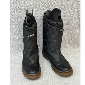 Coach Women's Black Samara Quilted Winter Boots Size 7B #65558